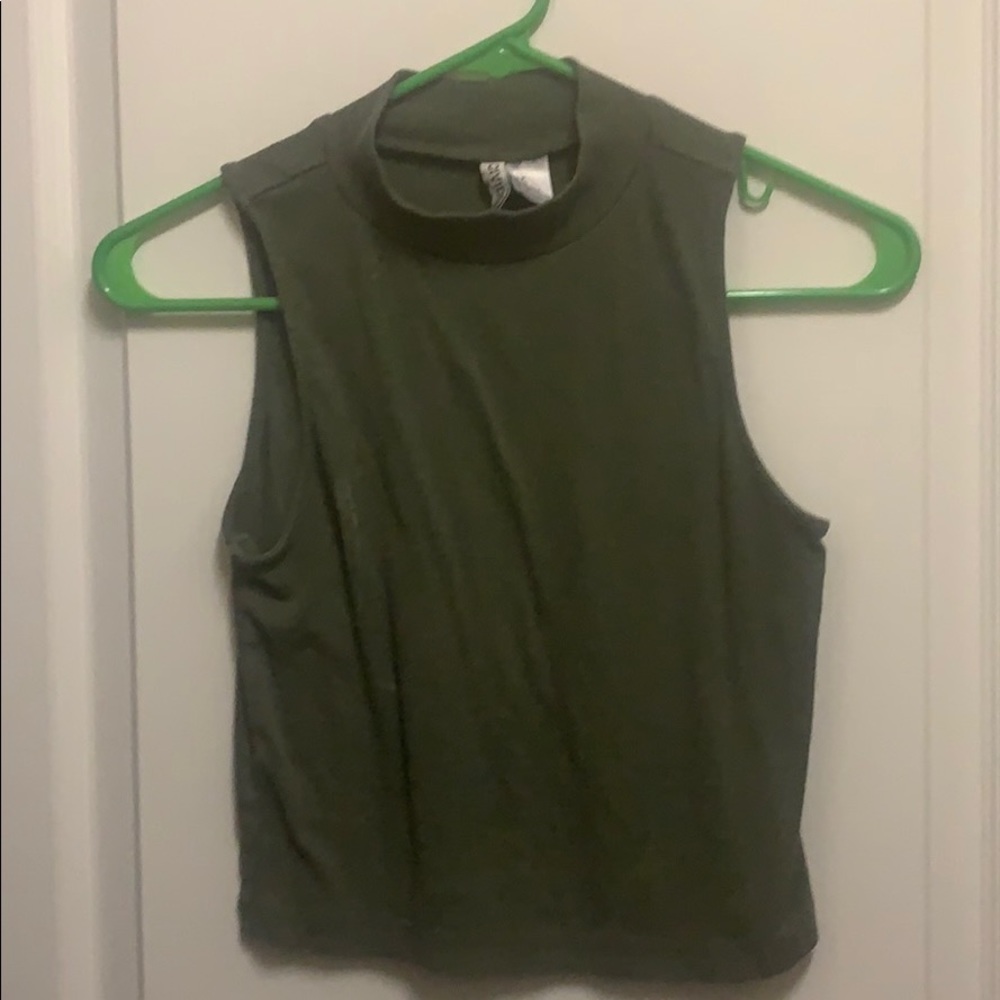 Green Crop Top